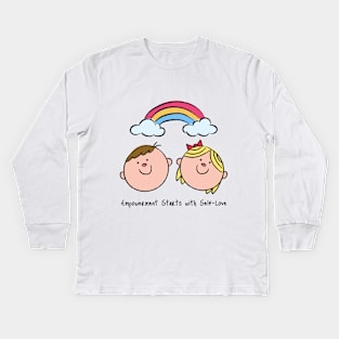 Empowerment Starts with Self-Love Kids Long Sleeve T-Shirt